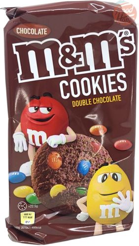 M&Ms double chocolate cookies, 180-gram packages (case of 8)