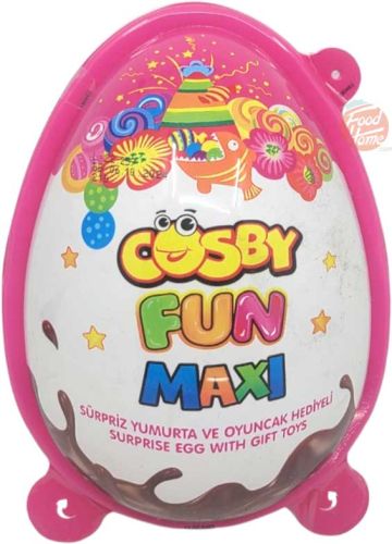 Cosby Fun Maxi surprise egg with gift toys, 14-gram shaped plastic egg (56-count display)