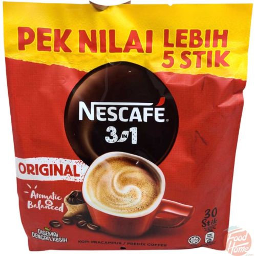 Nescafe original pre-mix dry coffee mix, 30x18-gram stick in bag (case of 24)