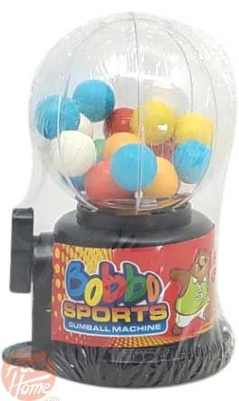 Bobbo Sports gumball machine, 30-grams shaped plastic in box(case of 12)