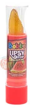 Bobbo Lipsy lollipop flavored lipstick candy, various flavors, 20x12-gram plastic tubes in display (case of 24)