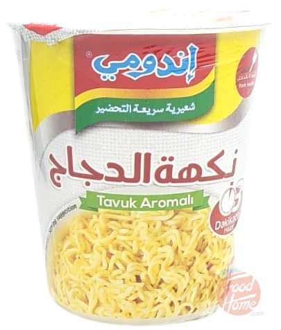 Indomie tavuk aromali, chicken flavor ramen noodle, 60-gram microwave cups (case of 24)