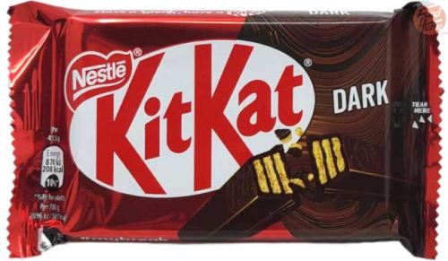 Nestle Kit Kat dark chocolate covered wafers, 41.5-gram wrappers (case of 24)