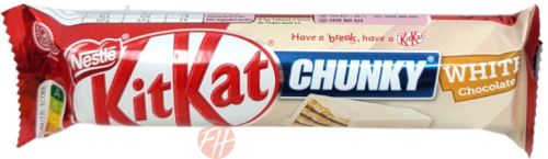 Nestle Kit Kat Chunky; white chocolate covered wafers, 40-gram wrappers (case of 24)