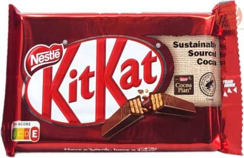 Nestle Kit Kat milk chocolate covered wafers candy bar, 4-finger, 41.5-grams in wrapper (box of 24)