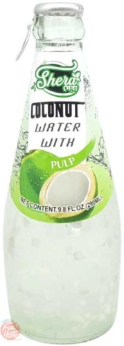 Shera coconut water with pulp in glass bottles (case of 24)