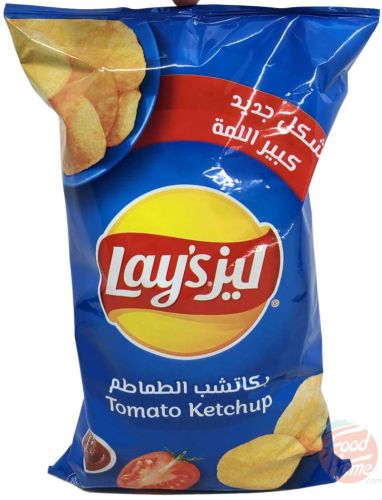 Lay's tomato ketchup flavor potato chips 170-gram bags (case of 20)