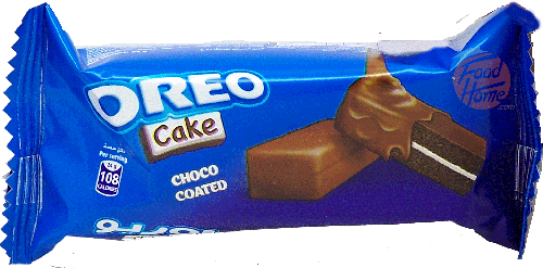 Oreo chocolate coated cake, 12-display boxes each with 12 24-gram individually wrapped master case of 12
