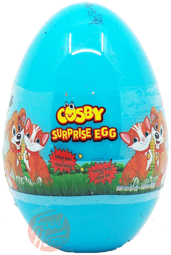 Cosby Surprise Egg popping candy and lollipop gift .3-ounce shaped egg, shipper display case of 144
