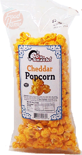 O' My Snacks! cheddar popcorn 5-ounce bag, case of 15