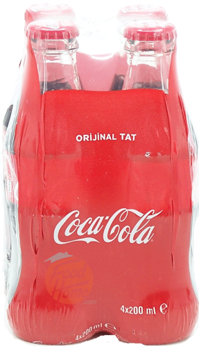 Coca-Cola  cola 200ml Glass Bottle(s), 4-pack wrapped, case of 6 x 4-packs