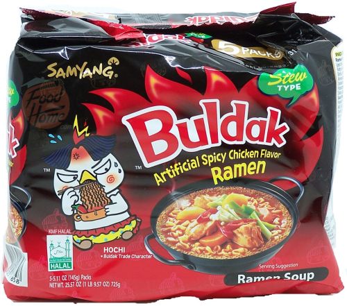 Samyang Buldak stew type spicy chicken ramen soup, 5x5.11-ounce, case of 8