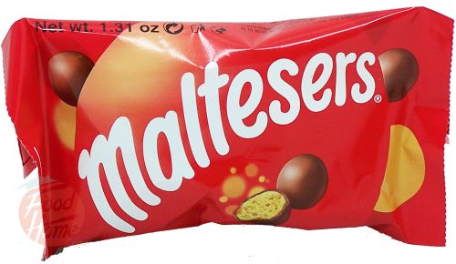 Maltesers chocolate covered malt balls, 37-gram wrapper in box case of 25