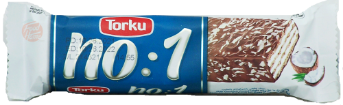 Torku no: 1 milk chocolate coated wafer with coconut cream 24 x 35-gram wrapper display boxes (master case of 6)