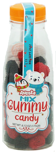 Avesta mix gummy candy in plastic bottle 175-gram in box (case of 24)
