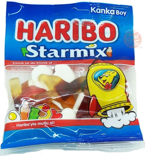 Haribo Starmix shaped gummy candy 80-gram bags in box (case of 24)