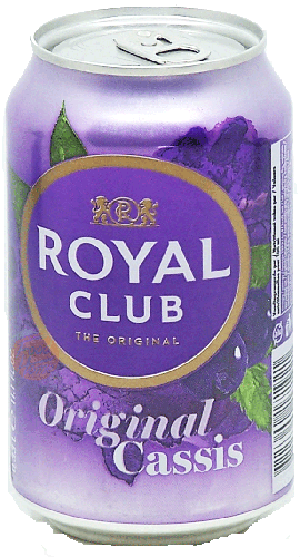 Royal Club original cassis carbonated beverage, 11.1-fluid ounce cans (case of 24)