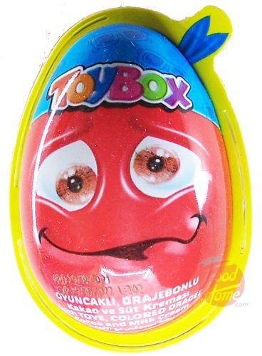 Toy box Max plastic egg shaped cocoa and milk cream with toys 24 x 20-gram, various boy designs in display boxes (master case of 6)