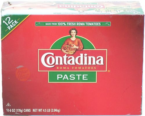 Contadina tomato paste, roma, 6-ounce cans, 12-pack