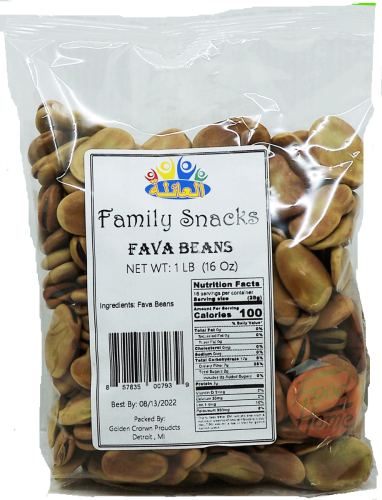 Family Snacks fava beans 1-lb. bags in box (case of 24)