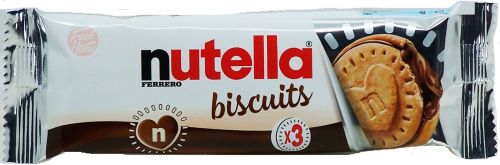 Nutella biscuits hazelnut cream filled biscuits / cookies, 3-count, 41-gram wrappers (case of 28)