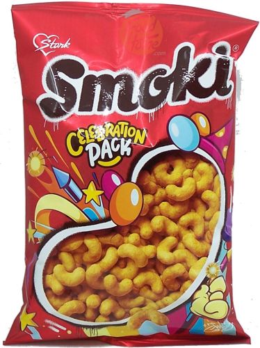 Stark Smoki celebration pack; extruded corn snack with peanuts, 50-gram bags (case of 40)