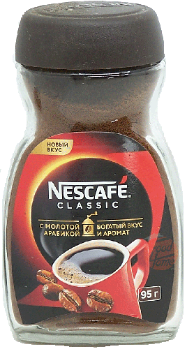 Nescafe Classic coffee instant ground, 95-gram glass jars (case of 12)