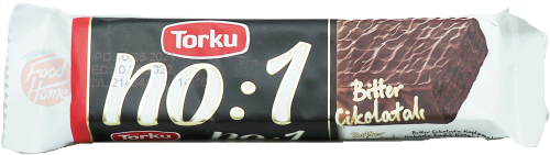 Torku no: 1 bitter cikolatat wafer bars, 24 x 35-gram wrapper in display cases (master case of 6)