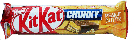 Nestle Kit Kat Chunky; peanut butter filled wafers with milk chocolate coating, 42-gram bars (case of 24)