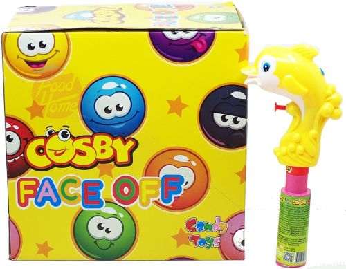 Cosby Face Off assorted plastic candy toys, 12-grams (case of 12)