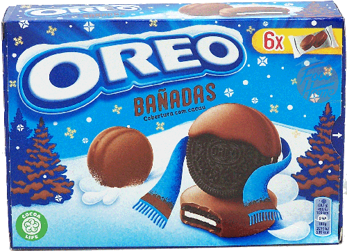 Oreo Banadas chocolate cream filled cookie covered in chocolate, 6-individually wrapped in 246-gram box