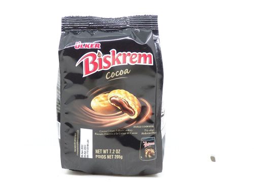 Ulker Biskrem cocoa cream filled biscuits in 7.2-ounce bag (case of 12)