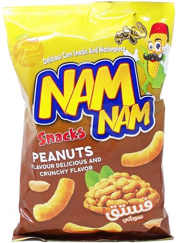 Nam Nam peanut corn snack, 140-gram bags (case of 15)