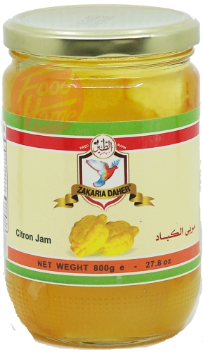 Zakaria Daher citron jam, 800-gram glass jar (case of 12)