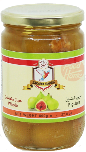 Zakaria Daher whole fig jam, 800-gram glass jars (case of 12)