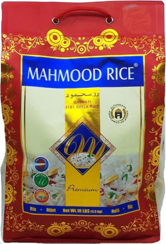 Mahmood rice premium basmati 1121 sella rice 10-pound bag