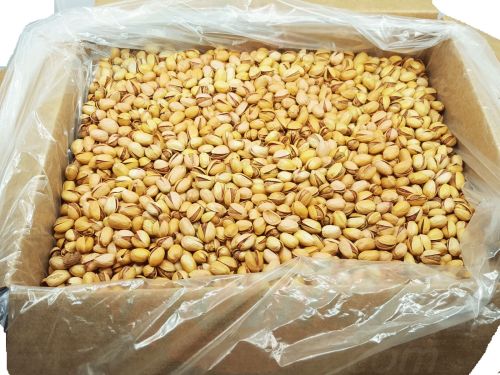 Odeco  roasted medium size pistachios of Iran 30lb Box