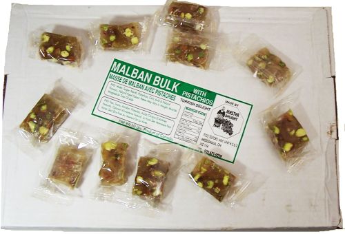 Master Delight  malban bulk with pistachios, turkish delight 10lb Box