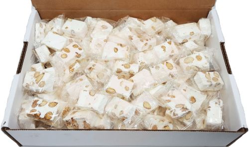 Master Delight  nougat candy with almonds, turkish delight, individually wrapped 8lb Box