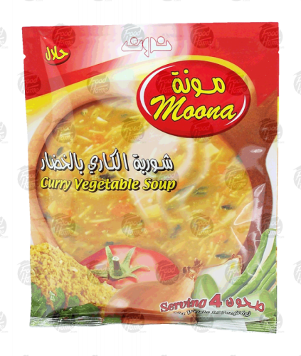 Noon Moona curry vegetable soup dry mix, 56-gram packets (case of 12)