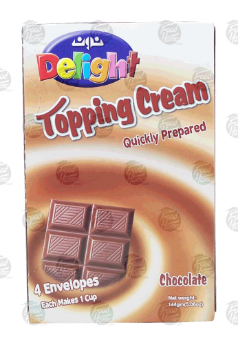 Noon  chocolate topping cream, 4-envelopes 144g Box