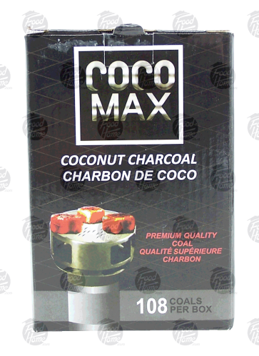 Coco Max  coconut charcoal, 108-coals 1kg Box