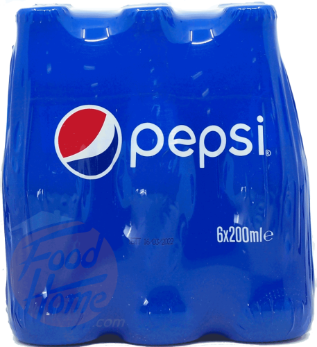 Pepsi cola 6 x 200-ml glass bottles (master case of 4)