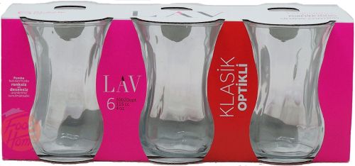 LAV optikli Klasik tea glasses 6pk Carded Pk