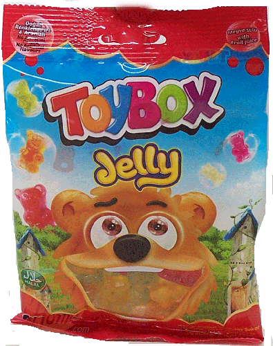 Toy box  jelly candy, halal 80g Hanging Bag