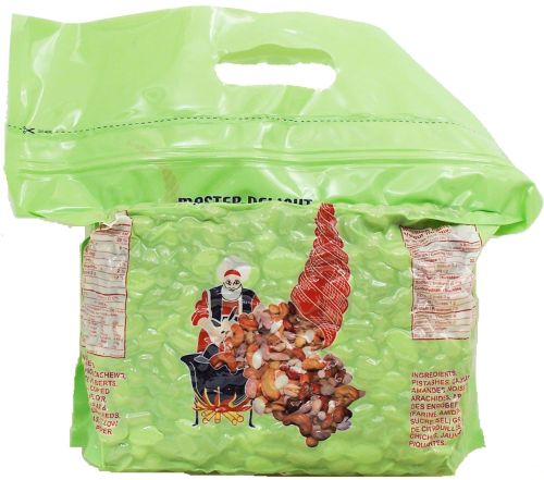 Master Delight  mixed nuts, oriental assortment dry roasted 6lb Vac Bag