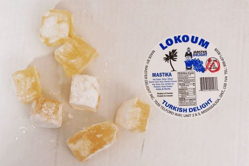 Master Delight Lokoum mastika turkish delight, bulk sale box 10lb Box