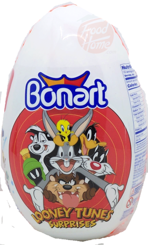 Bonart looney tunes surprises stuff like bubbles, chewy candy, lollipop, play dough, activity book, case of 12 eggs