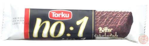 Torku no: 1 bitter cikolata/chocolate coated wafer with coco hazelnut cream, 24x32-gram display boxes (case of 6)