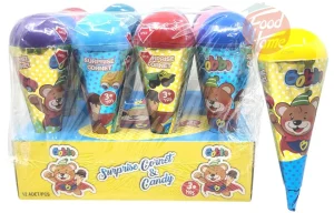 Bobbo surprise cornet & candy. ages 3 and up, 10-gram in 12-count display